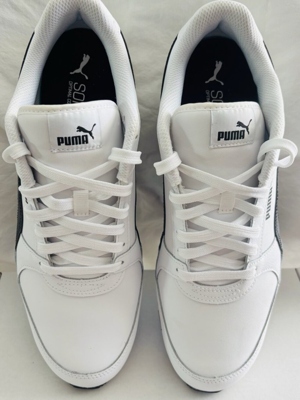 Puma ST Runner v3 White Black Sneakers SoftFoam+ Men's Size 12 Casual Shoes
